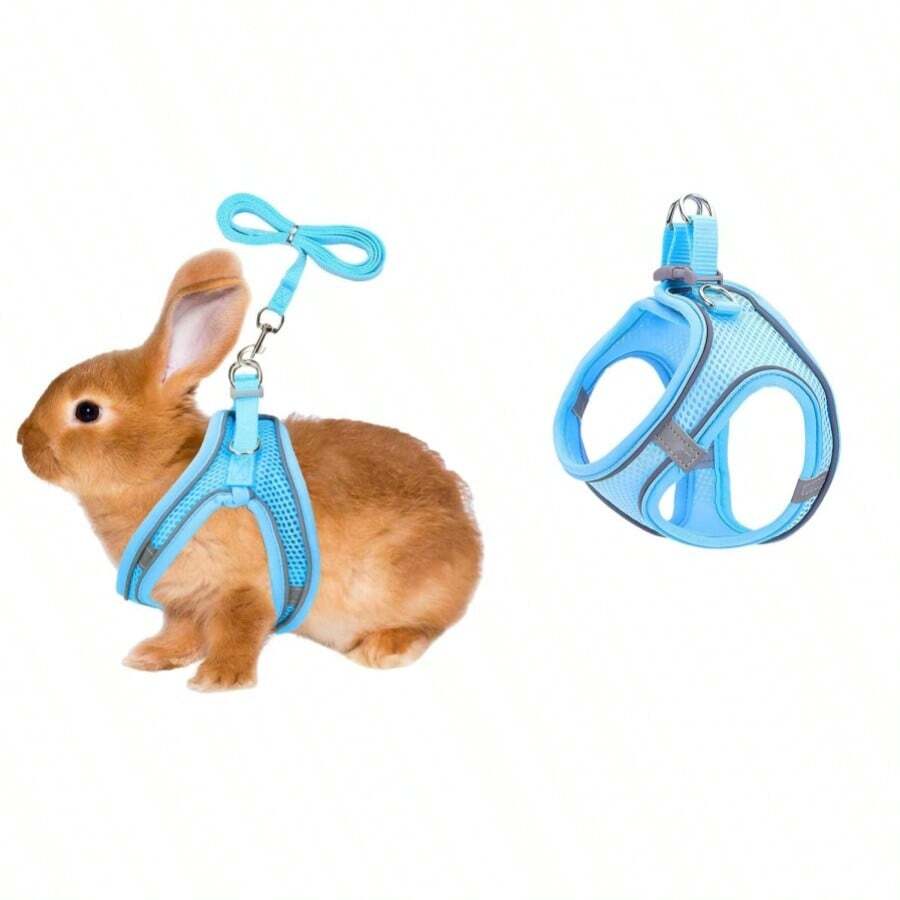 1pc Rabbit Harness, Dual Buckle Rabbit Harness, Soft Breathable Mesh ...