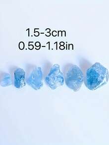 QYDCX 50/100/200g Cluster de Cristal Cru de Celestita Azul - Pedras de Cura Boho para Joalheria DIY e Decoração Doméstica | Espécimes Minerais Azul Celeste com Detalhes de Cristal, Decoração Mineral Calmante, Suprimentos Artesanais Metafísicos