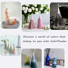 1500克/1000克/500克/200克珍珠蜡珠套装 - 可填充蜡，DIY香薰蜡烛材料，香薰蜡烛补充蜡，烛台套装，女士礼物，蜡烛礼品套装，香薰蜡烛片 - 顆粒白峰蠟 - 查看 5