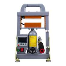 5 Ton Manual Hydraulic Heat Press Machine - 600W Dual Heating Plates For Rosin Extraction, EU Plug