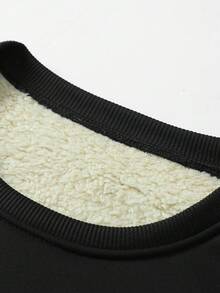 Moletom masculino para esportes ao ar livre no inverno, pulôver casual versátil e moderno para caminhadas, ciclismo, corrida, com forro térmico e lã