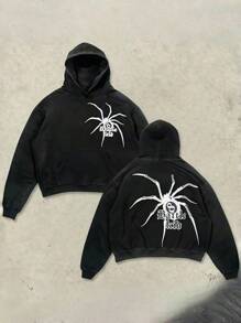 2025 Loose Harajuku Retro Skull Print Hoodie Y2k Couple Streetwear Hooded - JL730-11 - 查看 1