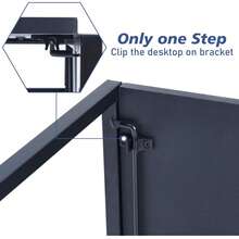 Mcc Direct Folding Desk Workstation Foldable Computer Desk For Office Home Study Writing Table No Assembly Miami - 黑色 - 查看 6