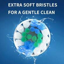 Orinatola Kids Electric Toothbrush, Comes With 4 Brush Heads, USB Rechargeable, 3 Cleaning Modes, Includes Travel Case And Cartoon Stickers, Built-In 600mAh Battery, Suitable For Children 3+ Years Old - Multicolor - View 4