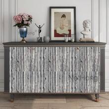 NetHong 3D Textured Wood Plank Wall Sticker - Realistic Gray Weathered Finish - Black and White - View 3