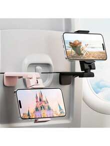 2PCS/1PC Airplane Travel Essentials Phone Holder, Universal Flight Essentials Phone Mount With Multi-Directional 360° Rotation, Travel Must Haves Handsfree Phone Stand For Flying, Table Or Outdoor And School Travel Accessories Beach Vacation Summer Holiday School Accessories Back To School Supplies Stuff