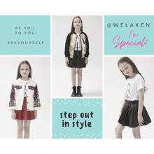 Leather Skirts For Girls Kids & Teen & Toddler & Women Faux Leather Pleated Skirts - 紅色 - 查看 7