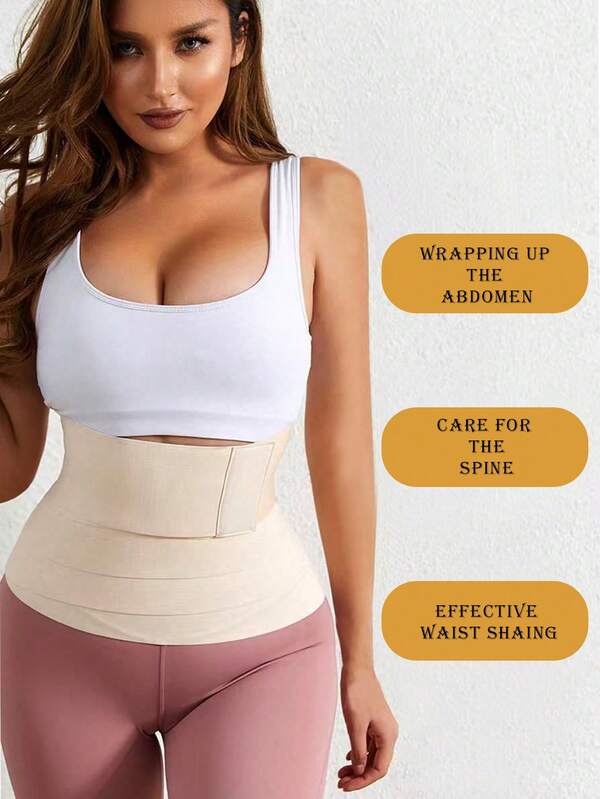 Women's Waist Trainer Belt, Waist Cincher Wrap, Abdominal Binder, Hook And Loop Waist Trainer, Elastic Waist Shaper