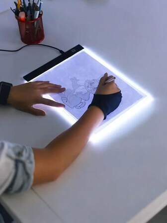 Acrylic LED Light Drawing Tablet, A4 & A5 Size, 3 Levels Dimmable Copy Board, Suitable For Students Drawing, Teaching, Sketching, Tracing, Art & Education, Creative Holiday Gifts