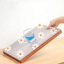 1pc Daisy Flower Print Kitchen Cabinet Anti-Oil Anti-Moisture Anti-Mold ...