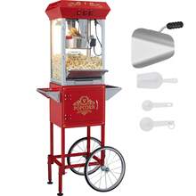 Popcorn Maker 8 Oz Popcorn Machine With Cart 850W 48 Cups Red - 查看 8