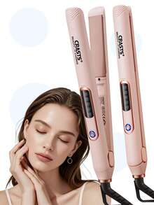 CRASTS 专业直发器、平板直发器、卷发器、快速加热、液晶显示屏、快速温度调节、钛硬板、家庭和沙龙使用、护发礼品 - 美規A型插(110-127V) - 查看 11