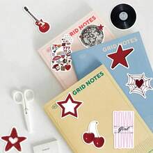 50PCS Downtown Y2K Stickers Aesthetic Stickers Y2k 90s Stickers Y2k Stuff Dark Aesthetic Stickers Sad Downtown Stickers Stickers Bulk Vinyl Waterproof Stickers For Laptop,Bumper,Skateboard,Water Bottles,Computer,Phone Back To School - Multicolor - View 4