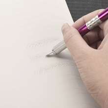 1 pieza Piel de práctica para microblading de 2 lados gruesos para maquillaje permanente, sin tinta requerida, nuevo para principiantes