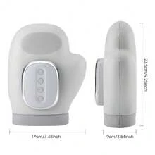 Hand Massager With Heat And Compression, Cordless Hand Massager With 3 Heat Levels & 5 Compression Massage Modes, Pressure Therapy For Arthritis And Carpal Tunnel Pain Relief, Gifts For Women Men - 白色 - 查看 2
