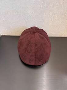 男女通用经典报童帽，简约轻便平顶帽，休闲英伦风艺术家帽，圆帽