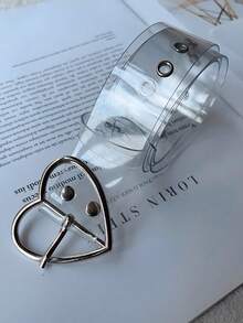 Fashionable Transparent PVC Women's Round Versatile Waist Belt