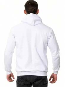 Cold Weather Sweatshirt Oversized Printed Kangaroo Dream Maker Phrase Graffiti Fashion Hip Hop Trap Rap (Gray, G) - 白色 - 查看 2