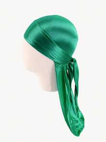 1pc Children's Durag, Silk Smooth & Breathable Fashionable Pirate Hat, Unisex Kids' Casual & Comfortable Headwrap - Durag Long-tailed Turban - View 13