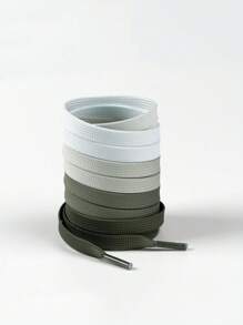 1 par de cordones de zapatos de moda con degradado de color, disponibles en múltiples colores, cordones elegantes para tenis, zapatos casuales, accesorios para zapatos