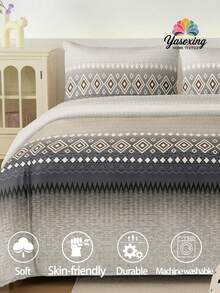 Conjunto de capa de edredom com estampa de zebra, 3 peças (enchimento de edredom não incluído), respirável e supermacio, adequado para todas as estações (1 capa de edredom + 2 fronhas, enchimento de travesseiro não incluído), design suave em duas cores, ideal para quarto, quarto de hóspedes e dormitório. 1 capa de edredom + 2 fronhas (enchimento de edredom não incluído), lavável à máquina, opções de tamanho: Super King, King, Casal padrão, Solteiro, Dormitório, Volta às aulas.