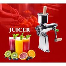 Manual Black And Silver Aluminium Fruit Juicer Hand Crank Press Kitchen Juice Maker Juice Machine For Home 15 No. Medium Size (Silver)