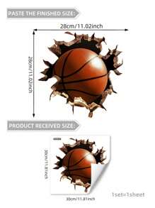 Adhesivo de pared con patrón de fútbol 3D, adhesivos, vinilo decorativo para decoración del hogar, artículos de decoración de primavera para renovar tu hogar, adhesivos de decoración de ramas