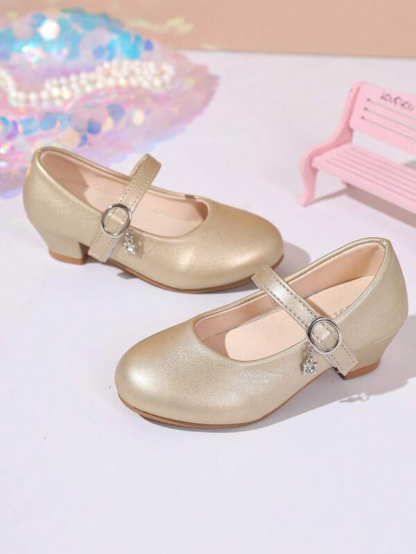 1 Pair Children's Fashion Outdoor Casual High Heel Shoes, Back To School Season