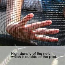 MCC Direct Heavy Duty 6FT 8FT 10FT 12FT 14FT Outdoor Trampoline With Enclosure Net, Spring Cover Ladder FREE Space Hopper - Black and Blue - View 3