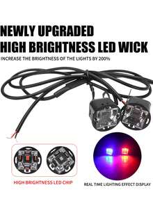 LED Strobe Eagle Eye Signal Light Motorcycle Light Headlight Fog Lamp 12V Universal Mini DRL Running Lights Driving Light - Multicolor - View 3