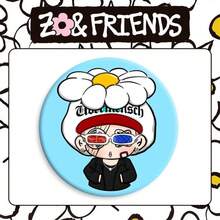 GD联名徽章 猫吧的GD马口铁徽章 新款GD徽章58mm 自制圣诞装饰你的最帅徽章 让你成为街上最靓的仔 - 彩色 - 查看 9