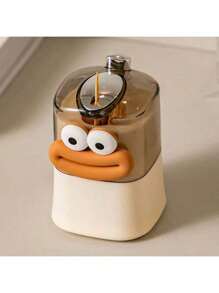 1pc Creative Toothpick Holder With Automatic Pop-Up Function, Home Storage Container With Highly Attractive, Stylish Cream-Colored New Light Luxury Restaurant Toothpick Box