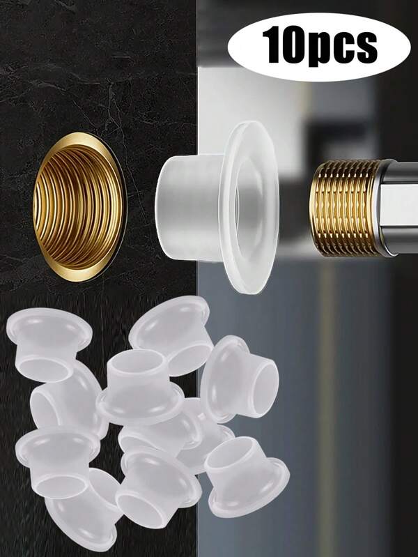 10 pièces Joints d'étanchéité en silicone, accessoires de robinet universels 1/4" et 3/8", anneaux d'étanchéité en silicone pour prévenir les fuites d'eau