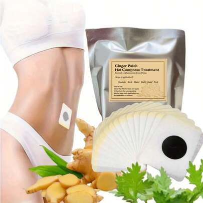 30/60 unidades Parches para el ombligo - Base adhesiva, aplicable al abdomen, brazos y muslos - Sin batería requerida, parche portátil - Conveniente para llevar, fácil de usar, solución sin electricidad