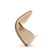 Women Machine Washable Flats Commute Arch Support Knit Flats Comfortable Office Work Shoes - Màu be - Xem 2