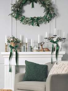 25 jardów, 0,6-4 cm, satynowa wstążka w kolorze leśnej zieleni, jednostronna, poliestrowa wstążka do rękodzieła, do pakowania prezentów, bukietów, dekoracji ślubnych i świątecznych - wielobarwność - Zobacz 11