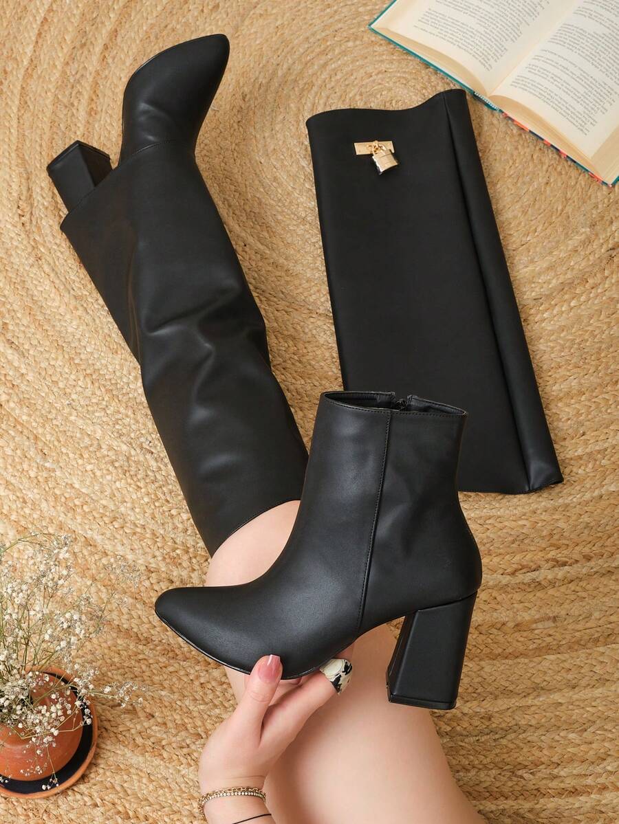 Women Ankle Boots & Booties - Black - View 1