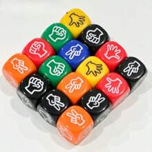 20Mm Solid Color Guessing Scissors Rock Cloth Dice Throwing Dice Party Game