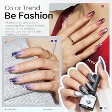 Cat Eye Gel Nail Polish Set, 6 Colors 9D Glassy Cat Eye Glitter Gel Polish Black Red Purple Blue Silver Brown Nail Polish All Seasons With Magnet Soak Off Led DIY Salon Gift-842643 - A2-月夜貓眼 - 查看 4