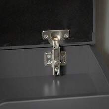 SoBuy FSR95-SCH, Skoställ i korridoren Skobänk Skoskåp med fällbart vadderat säte & flip-låda, svart - Grå - Visa 7