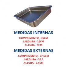 Kit 3 Formas Retangulares Altas Antiaderente Nº1 ao Nº3 Grafite