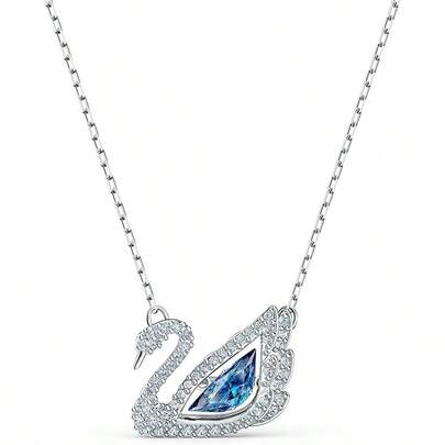  Dây chuyền thiên nga đập nhịp kỷ niệm 125 năm SWAROVSKI SWAN, Dây chuyền xương quai xanh, Ngày của Mẹ, Giáng sinh, Bạn gái, Quà tặng sinh nhật, Dây chuyền thời trang dành cho nữ