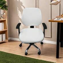 2 Pieces Stretchy Solid Color Office Chair Cover, European And American Style Home/Office Chair Cover - Multicolor - View 14