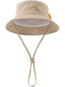 JANGANNSA Cotton Baby Sun Hat Infant Toddler Boys Girls Bucket Hats Summer Sun Protection Beach Caps