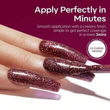 Cat Eye Gel Nail Polish Set, 6 Colors 9D Glassy Cat Eye Glitter Gel Polish Black Red Purple Blue Silver Brown Nail Polish All Seasons With Magnet Soak Off Led DIY Salon Gift-842643 - A-2深紅暮光 - 查看 6