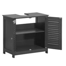 SoBuy Bathroom Base Cabinet FRG237-WN - 灰色 - 查看 3