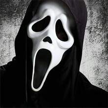 Scary Scream Mask, Horror Movie Killer Costume Prop For Halloween Adult Role Play - Multicolor - View 1