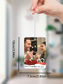 1 Peça Aromatizante Personalizado para Carro Dia dos Pais Cartões de Feltro Perfumados Penduráveis. Aromatizante Retangular Personalizado com Foto e Texto, Aromatizante Personalizado com Foto e Texto para Pendurar no Carro, Guarda-Roupa, Banheiro e Enfeites.
