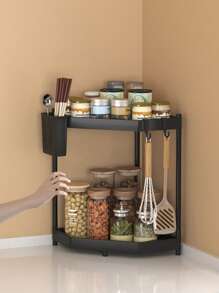 1入組多層鐵廚房香料儲物架