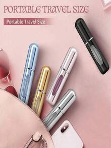 10pcs/Set 5ml Refillable Perfume Atomizer, Organizer Pouches Mini Portable Spray Bottles, Cologne Mist Sprayer, Leak-Proof Mini Perfume Bottle. Suitable For Night Out, Travel, Party And Dates. Packaging Bags Perfume Refillable Bottle - Nhiều màu - Xem 4